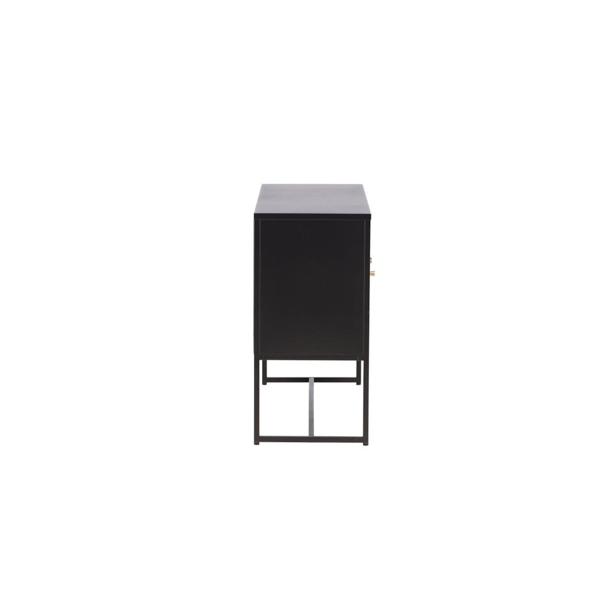 Paris Prix Bahut 3 Portes Métal  Malla  120cm Noir