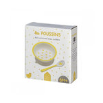 Petit Jour Bol Ventouse avec Cuillère pour Bébé - Les Poussins : Apprendre à Manger en Toute Sécurité