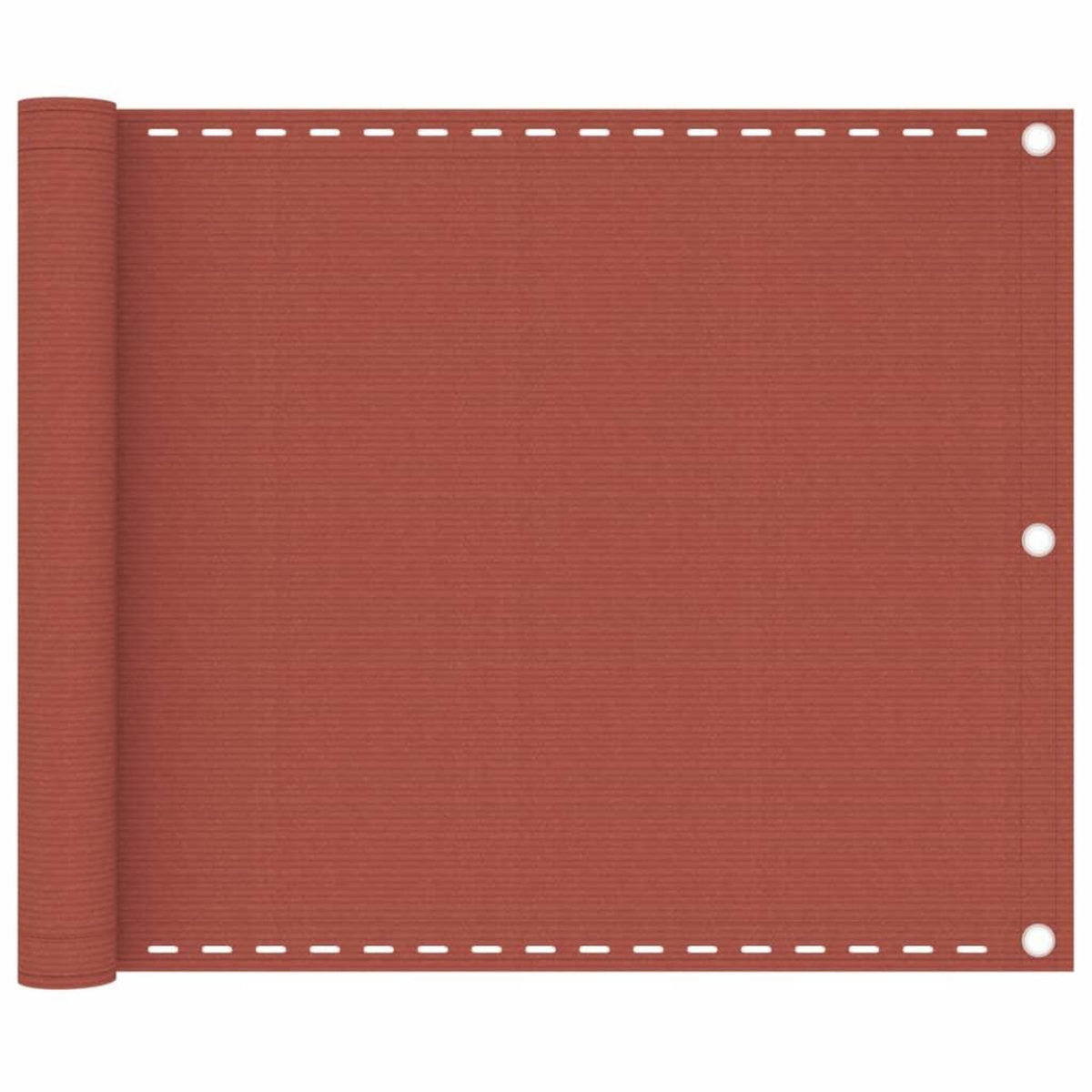 VIDAXL Ecran de balcon Terre cuite 75x500 cm PEHD