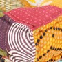 Voir la diapositive 4 : VIDAXL Pouf modulaire Patchwork Tissu