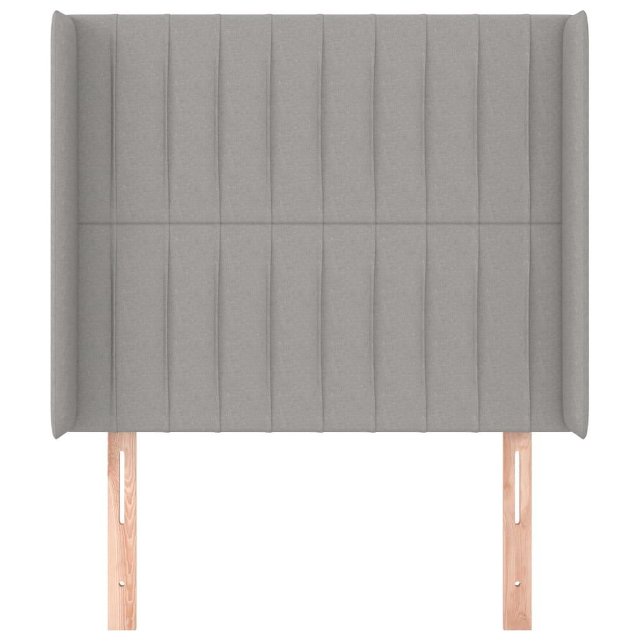 Voir la diapositive 3 : VIDAXL Tete de lit avec oreilles Gris clair 103x16x118/128 cm Tissu