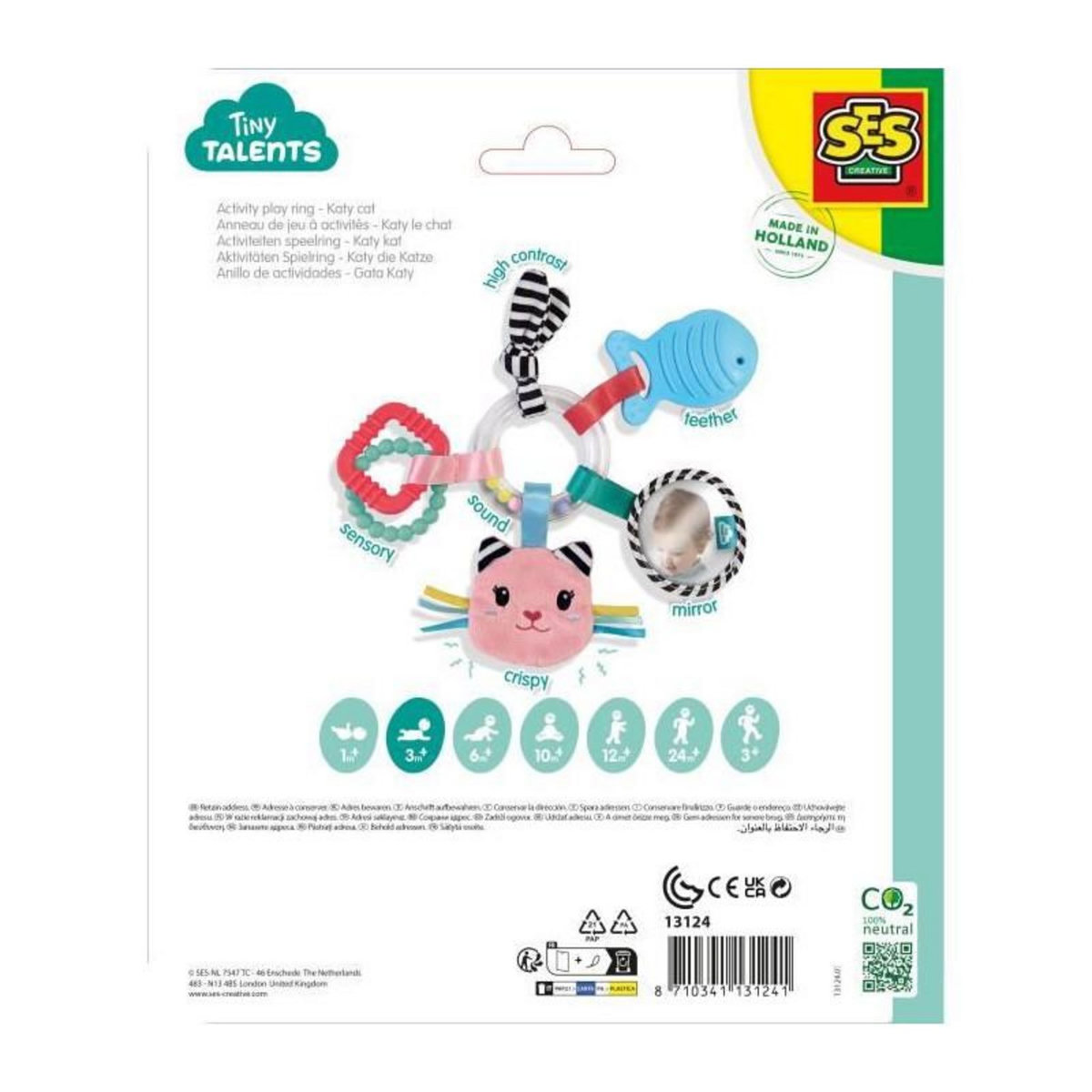 SES Creative Anneau de jeu a activités - Katy le chat