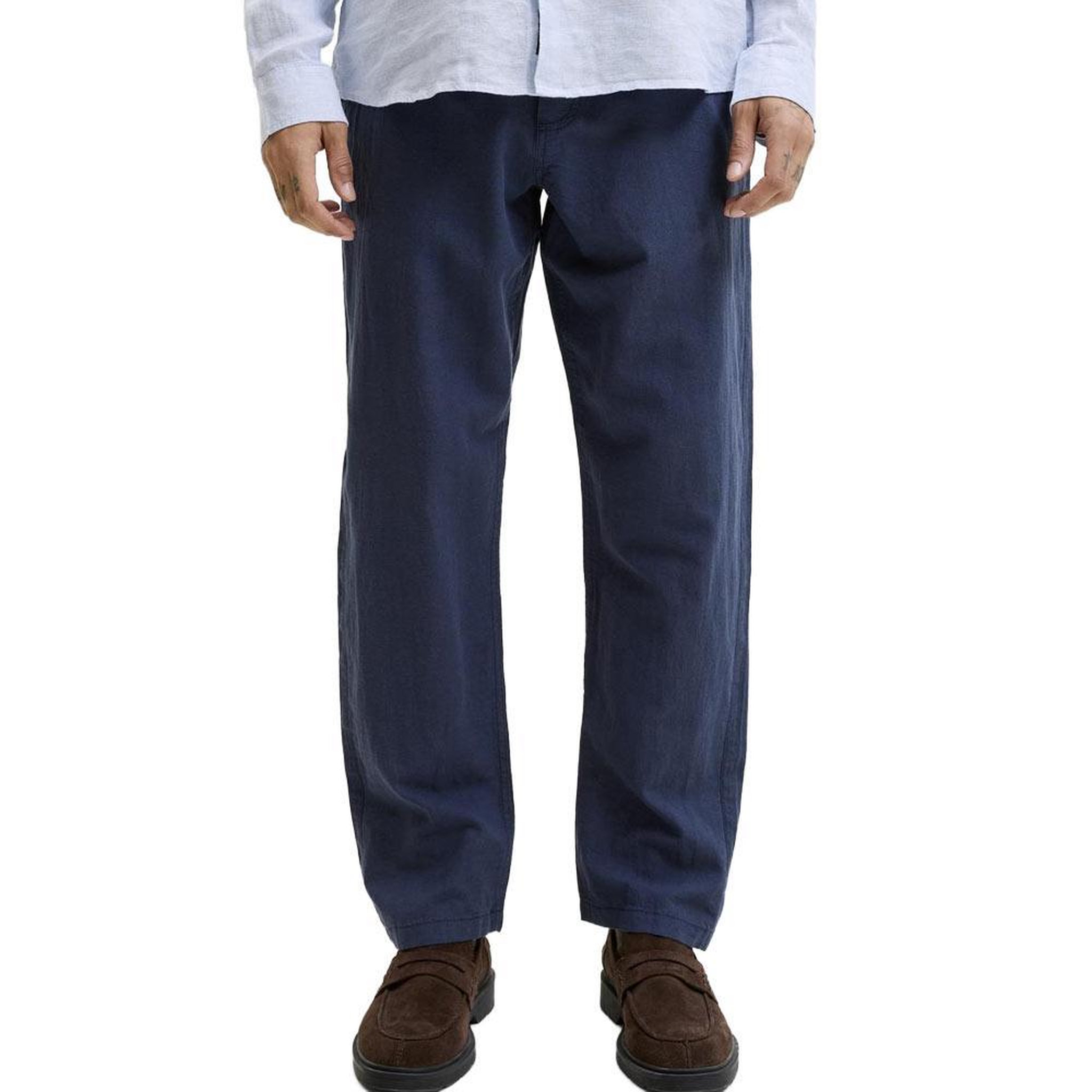 Jack & Jones Pantalon Chino Marine Jack & Jones Paros Breeze. Coloris disponibles : Bleu
