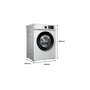 Voir la diapositive 4 : TCL Lave-linge hublot 8kg 1400 tours/min - FF0824WA0FR