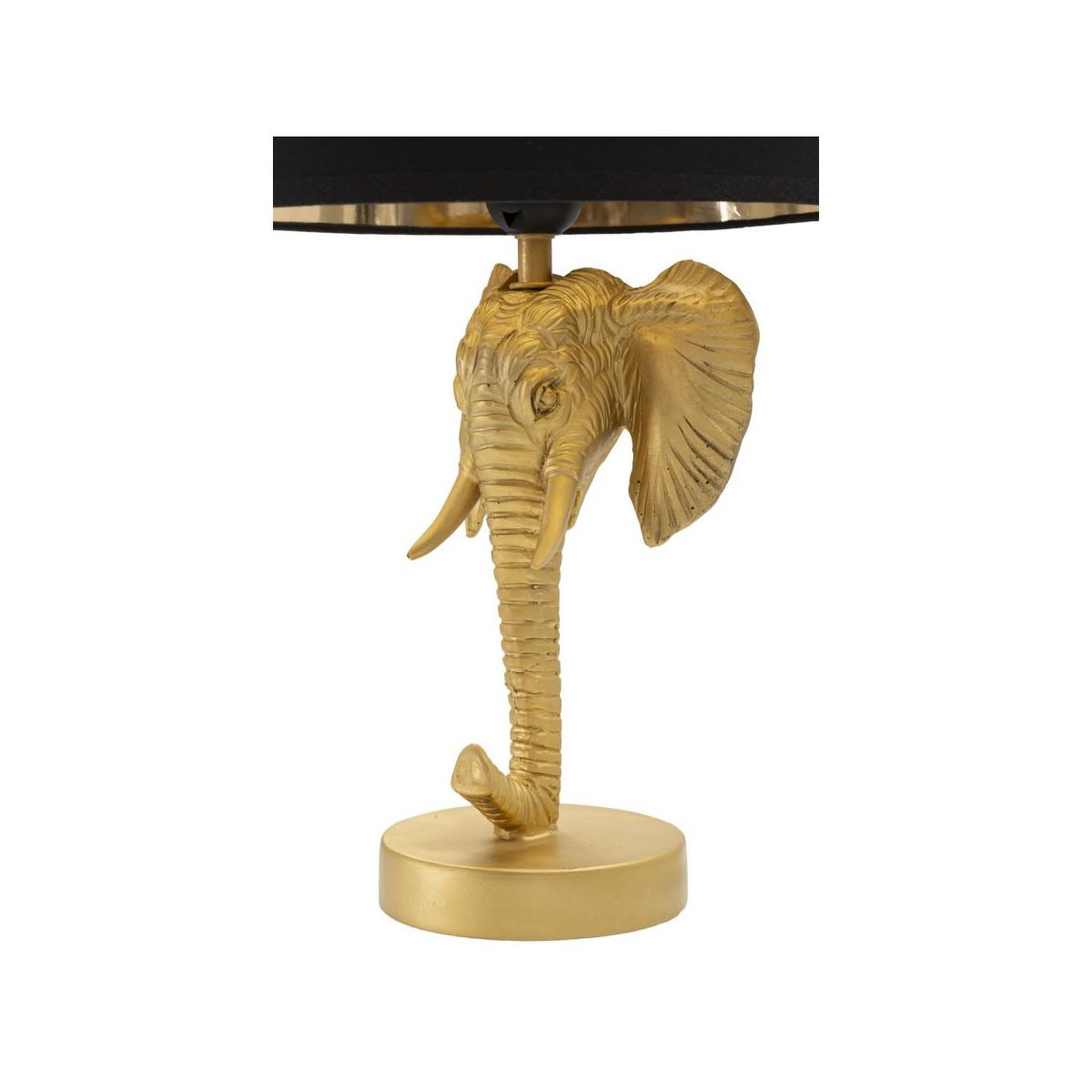 Voir la diapositive 2 : Paris Prix Lampe à poser design  elephant  43cm or & noir