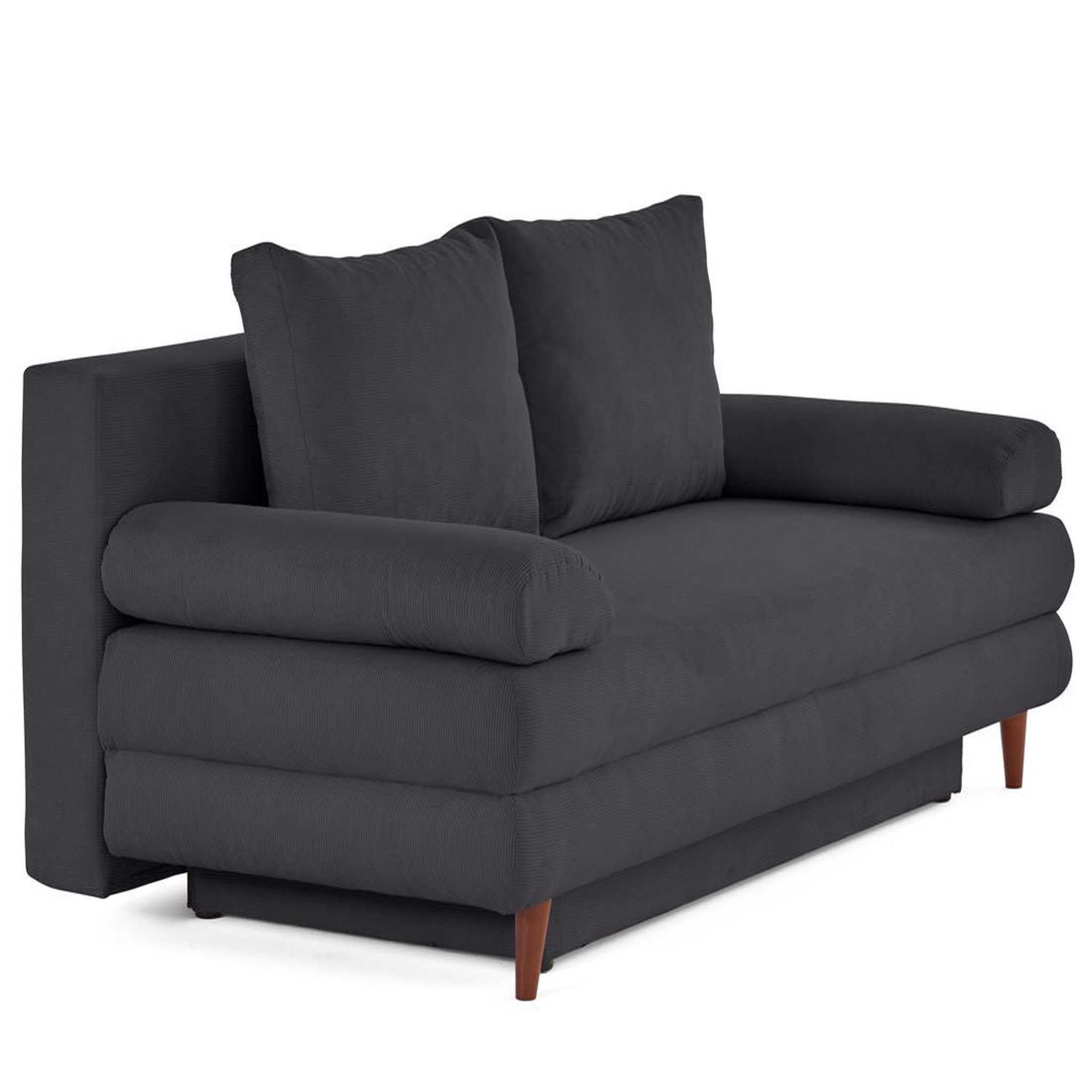 Voir la diapositive 4 : BEST MOBILIER Wonder - canapé 3 places convertible avec coffre en velours côtelé