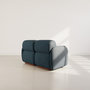 Voir la diapositive 6 : LISA DESIGN Penelope - canapé droit modulable 2 places en velours texturé