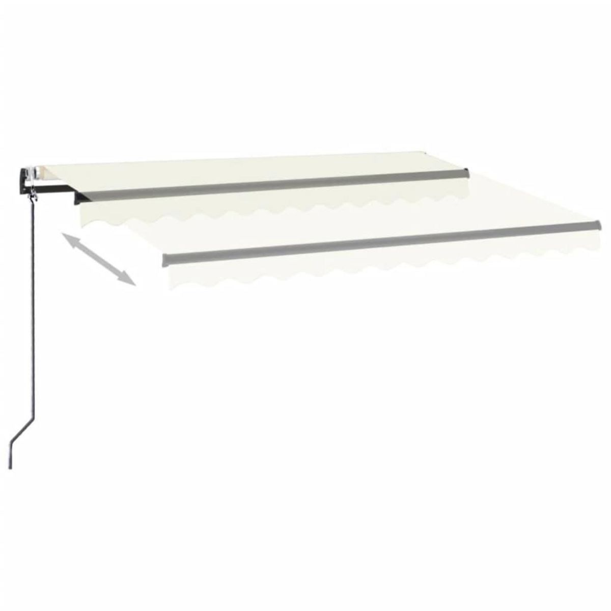 VIDAXL Auvent retractable automatique 350x250 cm Creme