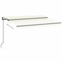 Voir la diapositive 3 : VIDAXL Auvent retractable automatique 350x250 cm Creme