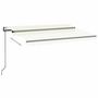 Voir la diapositive 3 : VIDAXL Auvent retractable automatique 350x250 cm Creme