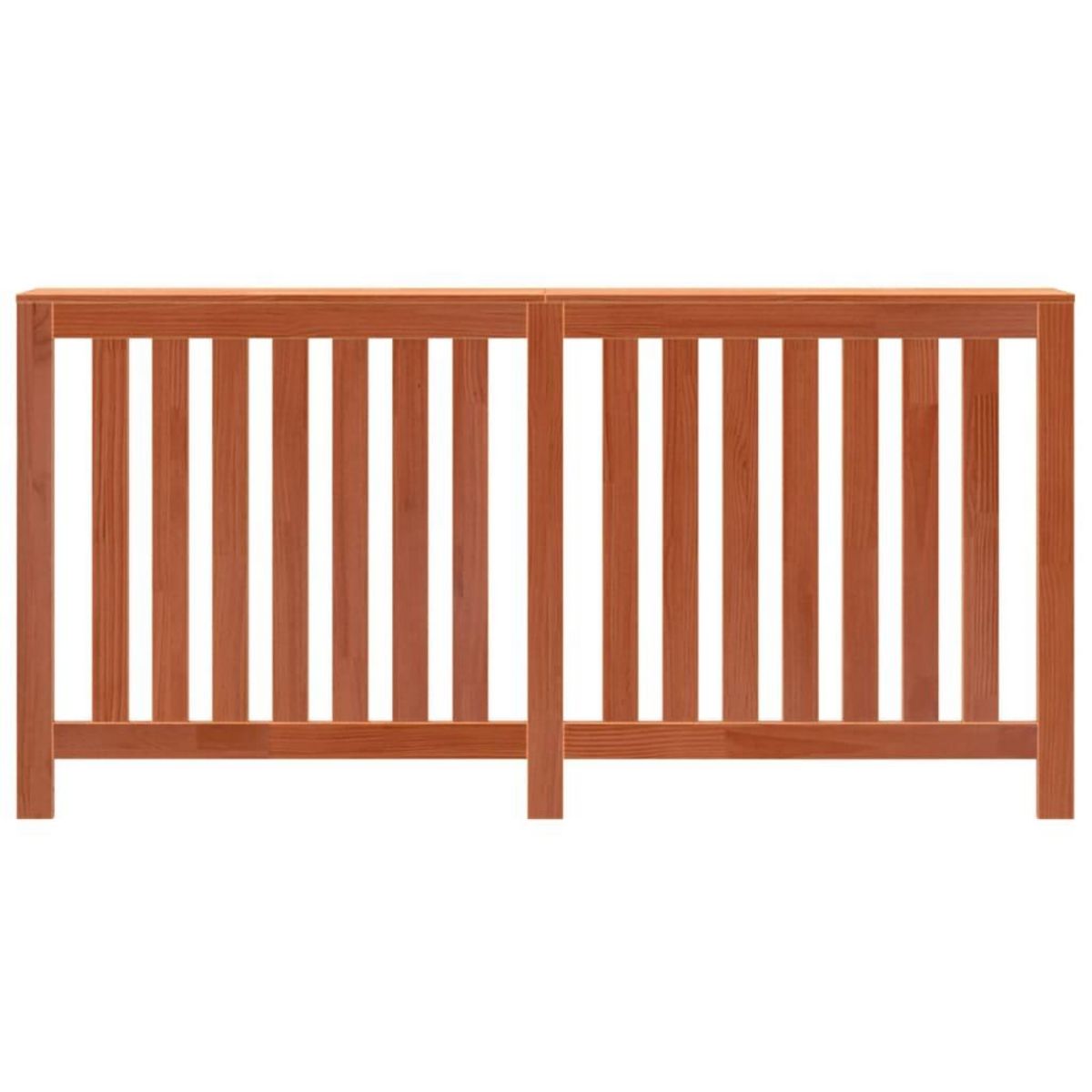 VIDAXL Cache-radiateur cire marron 169x19x84 cm bois massif de pin
