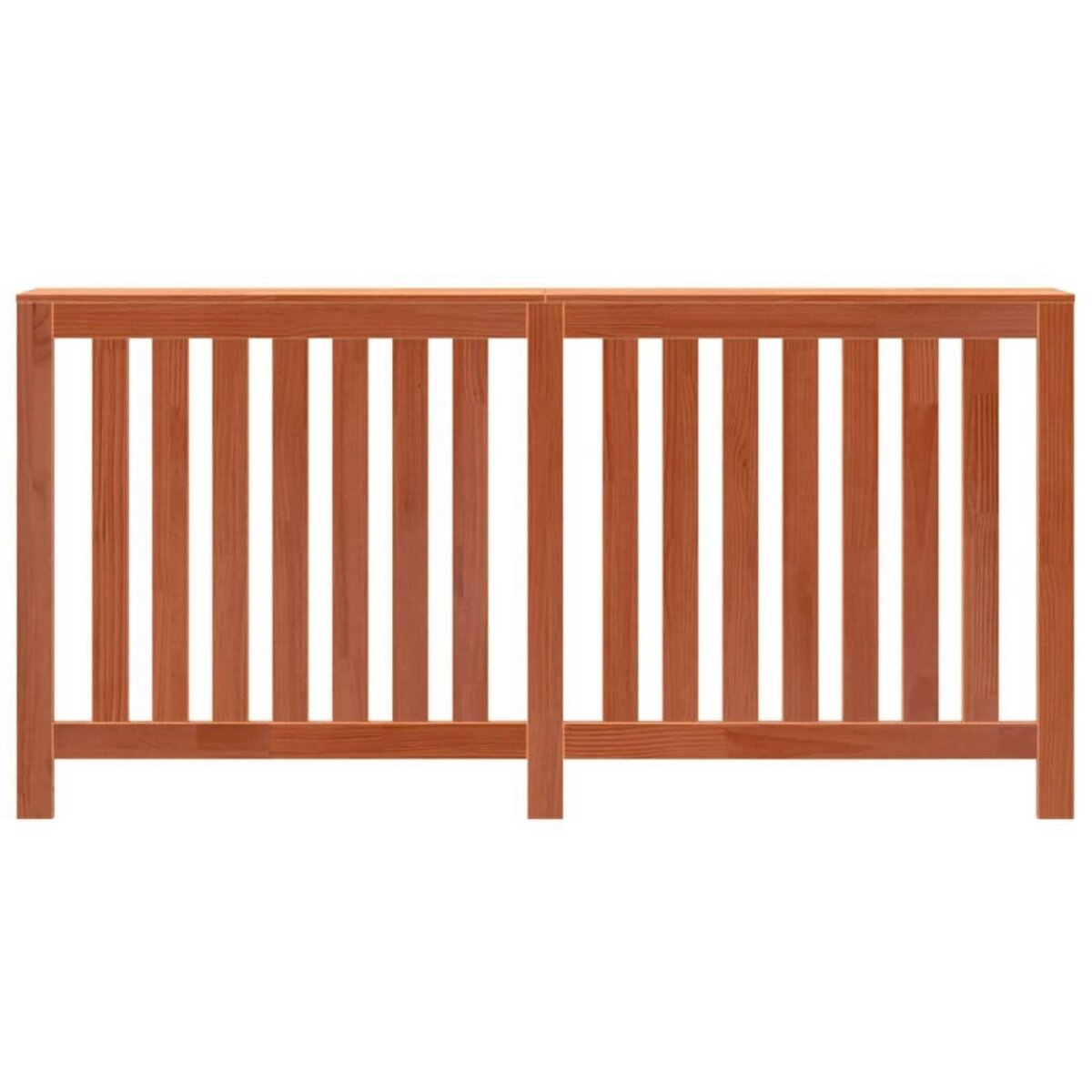 VIDAXL Cache-radiateur cire marron 169x19x84 cm bois massif de pin