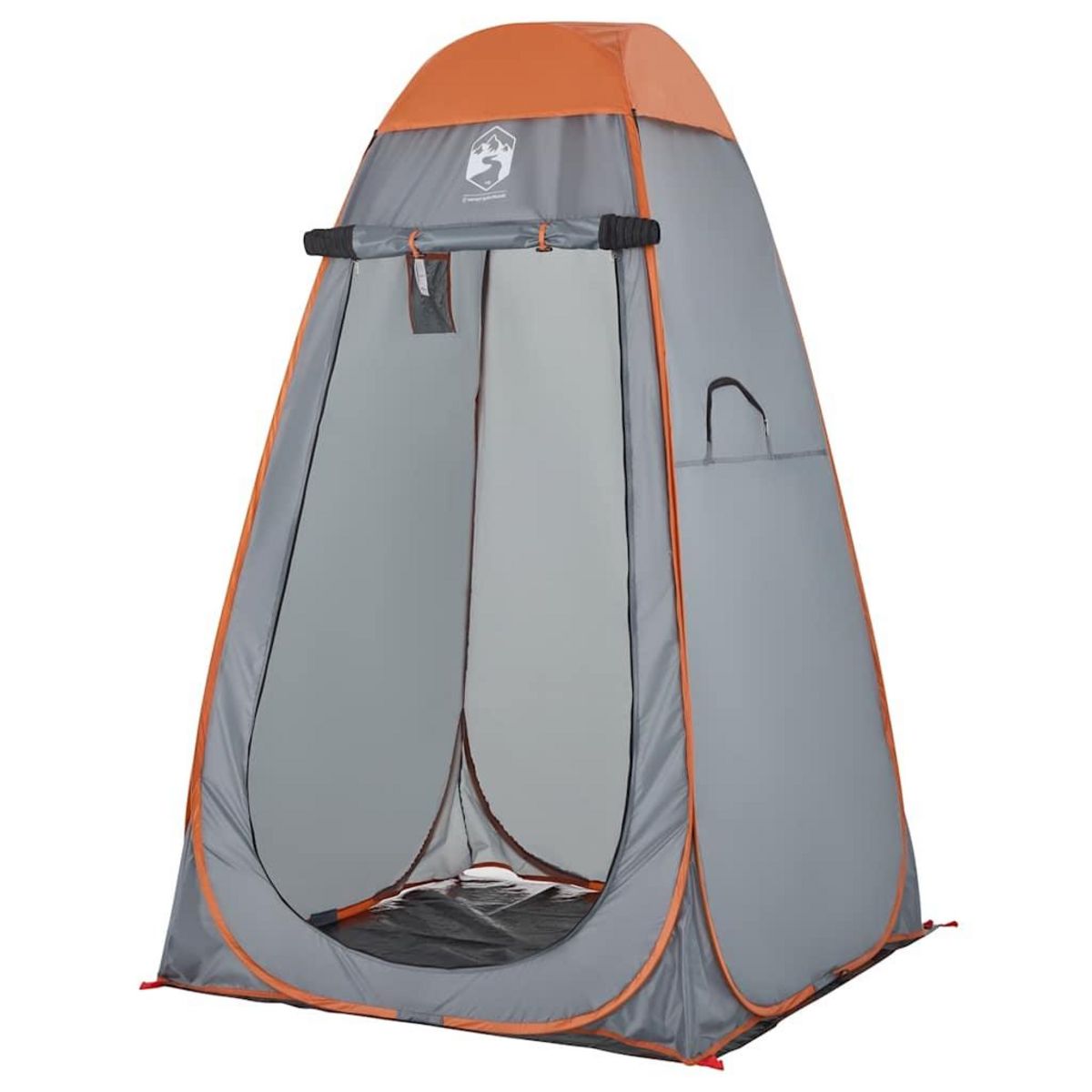 VIDAXL Tente d'intimite gris et orange escamotable impermeable