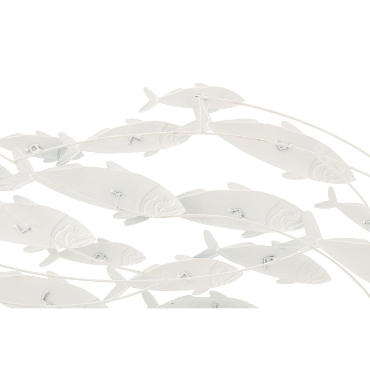 Paris Prix Déco Murale en Métal  Groupe de poissons  111cm Bleu Clair