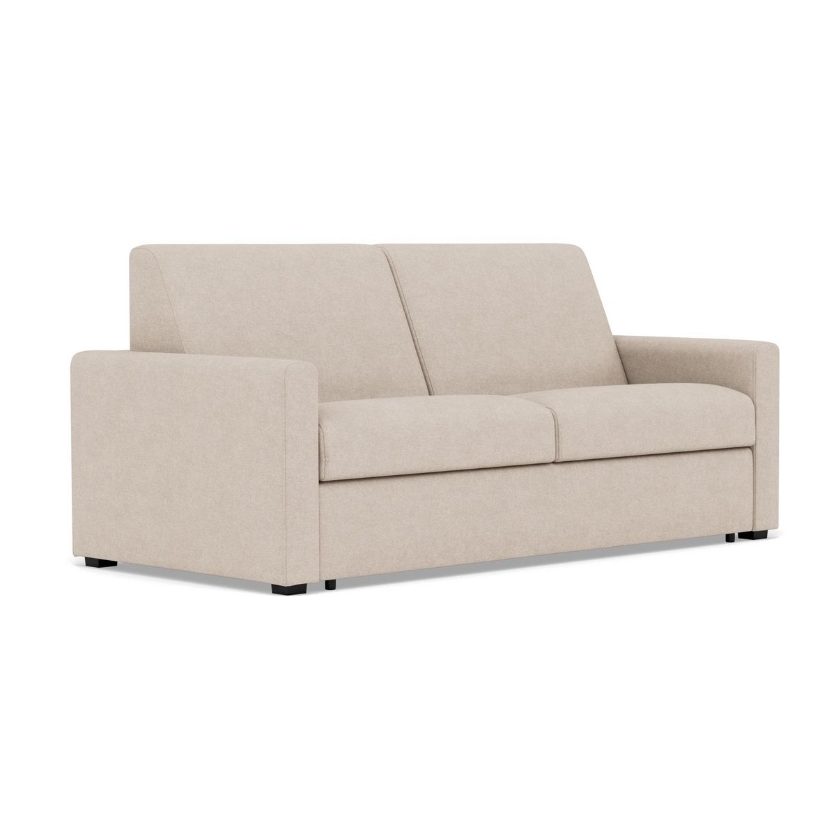 BEST MOBILIER Julia - canapé 3 places convertible express couchage quotidien 140 cm matelas 14 cm en tissu