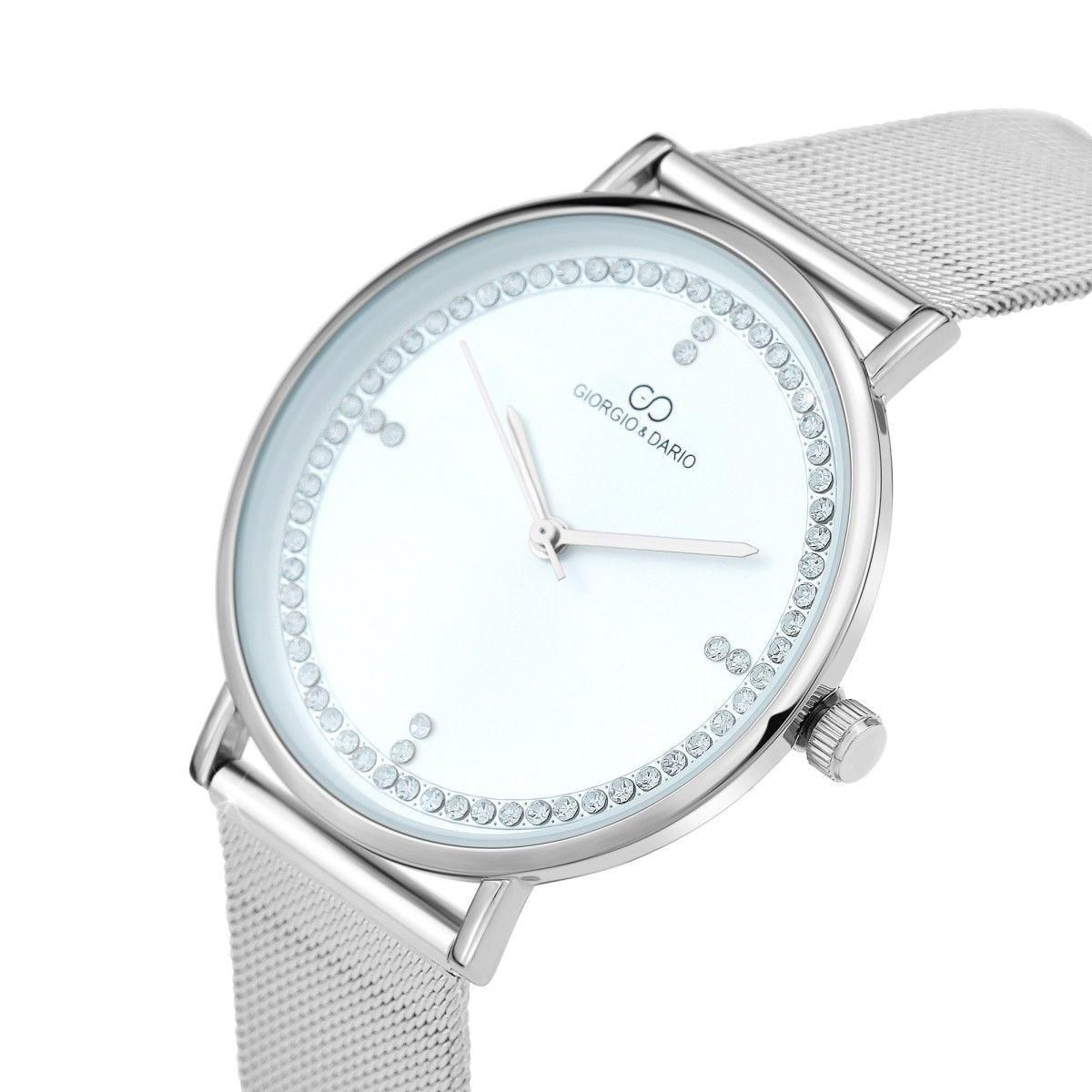 SC CRYSTAL Montre Thalia élégante ornée de Cristaux scintillants par SC Crystal