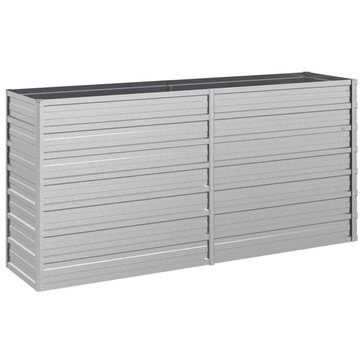 VIDAXL Lit sureleve de jardin 160x40x77 cm Acier galvanise Argente