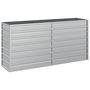 Voir la diapositive 2 : VIDAXL Lit sureleve de jardin 160x40x77 cm Acier galvanise Argente
