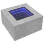Voir la diapositive 3 : VIDAXL Table basse avec LED gris beton 60x60x40 cm bois d'ingenierie