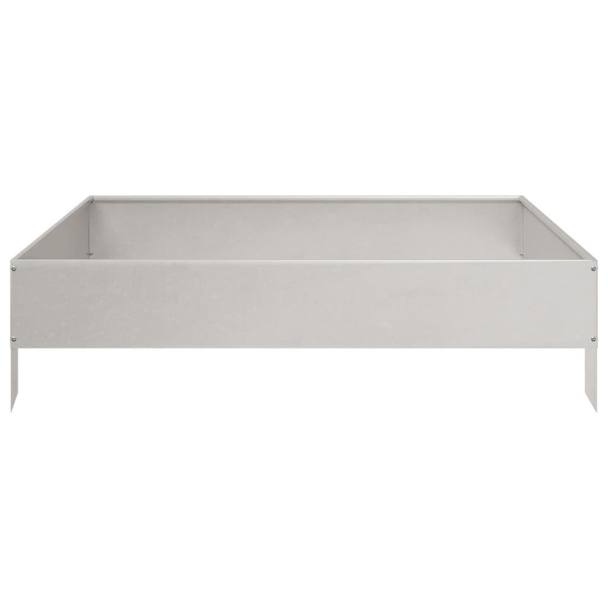 Voir la diapositive 5 : VIDAXL Lit sureleve de jardin 100x100x26 cm acier inoxydable
