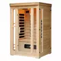 CONCEPT USINE Sauna infrarouge chromothérapie luxe 2 places NARVIK