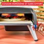 Voir la diapositive 5 : TEFAL Four à pizza gaz Pronto JM412010  pizza 30 cm préchauffage 15 min, jusqu'à 400°C