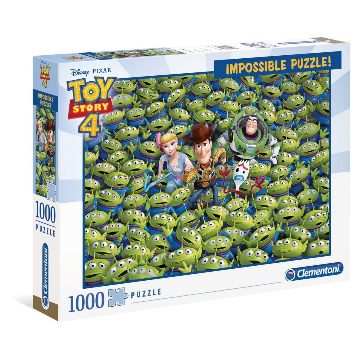 CLEMENTONI Puzzle Impossible 1000 PCS- Toy Story 4 pas cher 