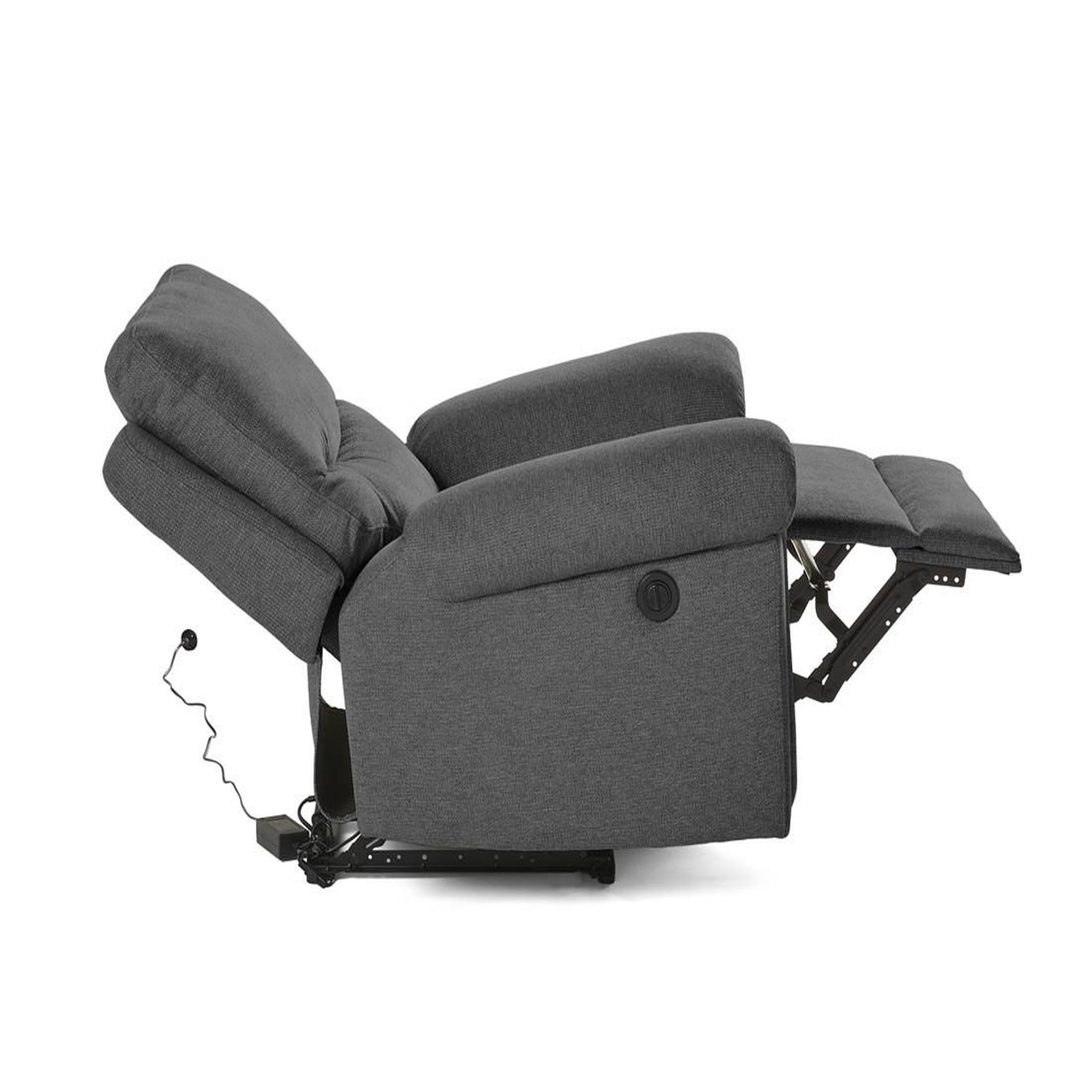 Voir la diapositive 4 : BEST MOBILIER Jasmin - fauteuil relax électrique - en tissu