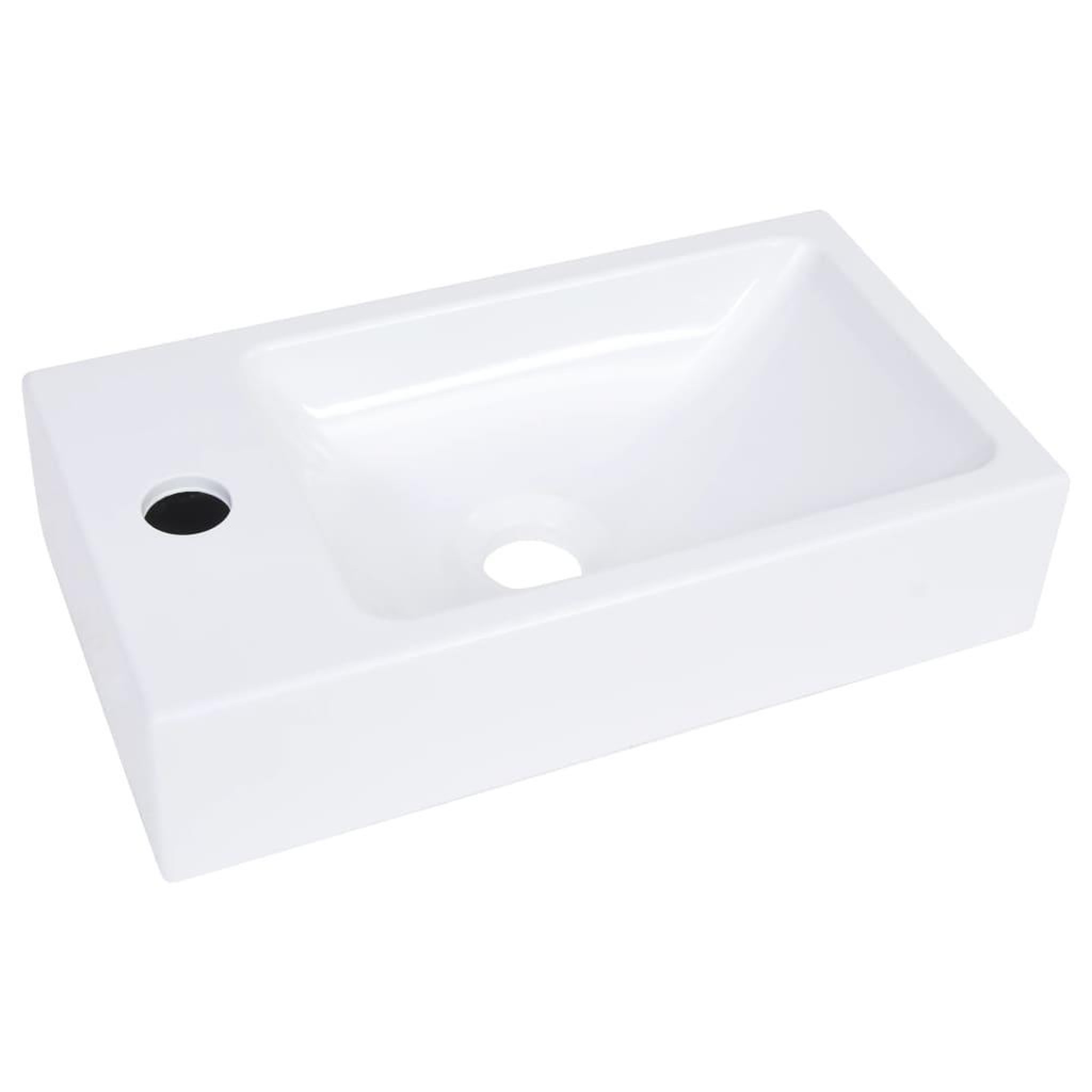 Voir la diapositive 2 : VIDAXL Lavabo 400x220x90 mm smc blanc