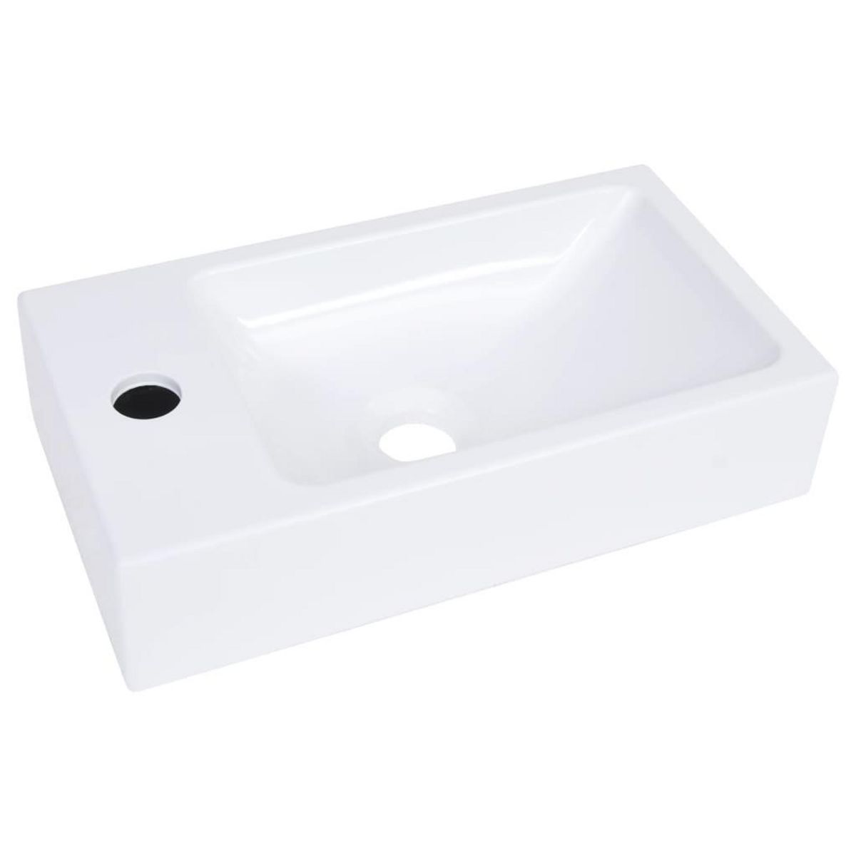 VIDAXL Lavabo 400x220x90 mm SMC Blanc