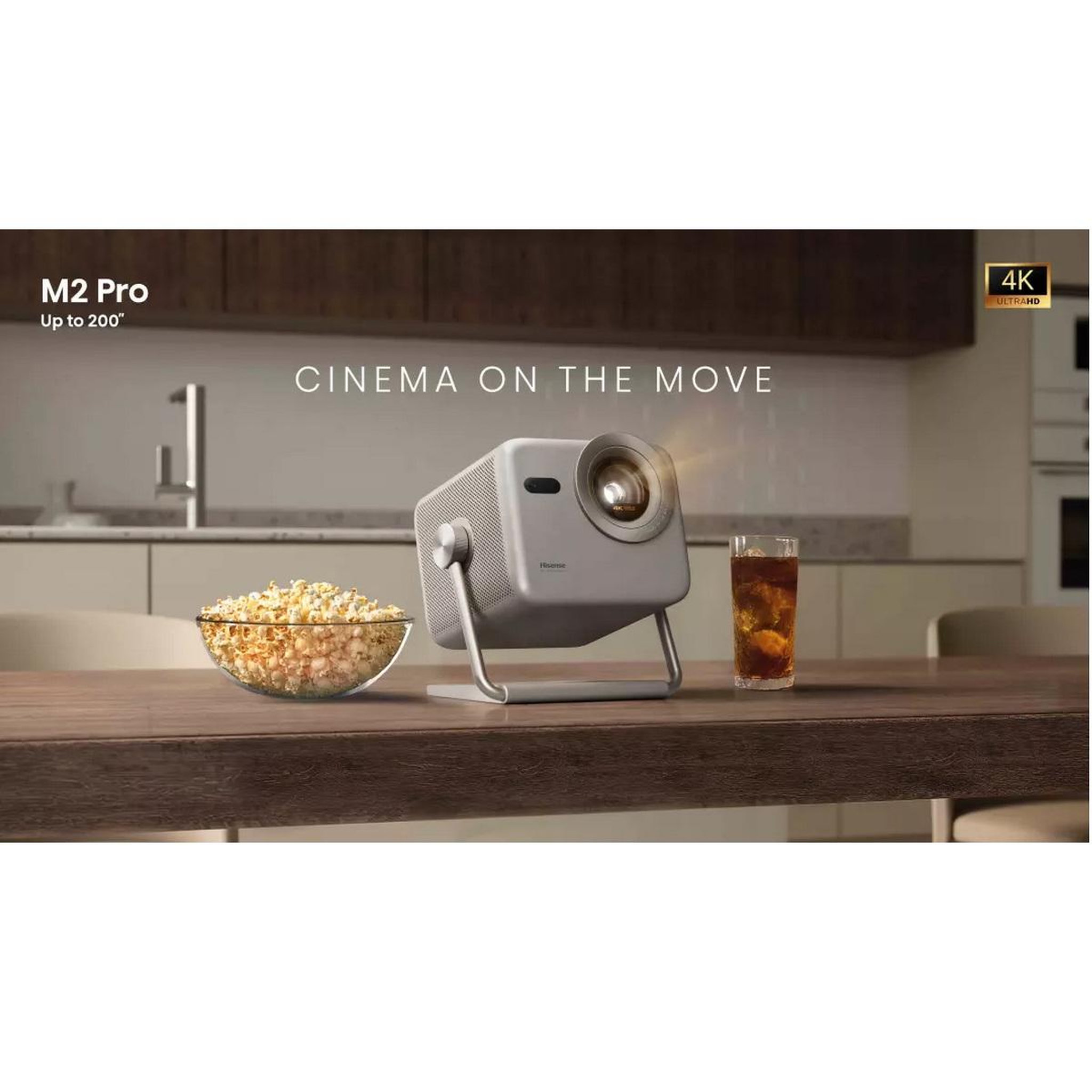 Voir la diapositive 6 : Hisense Vidéoprojecteur home cinéma laser mini projecteur m2 pro