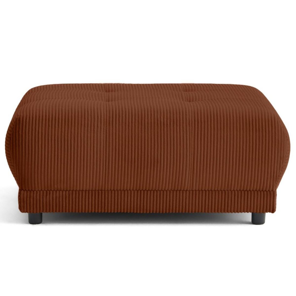 LISA DESIGN Amadora - pouf en velours côtelé
