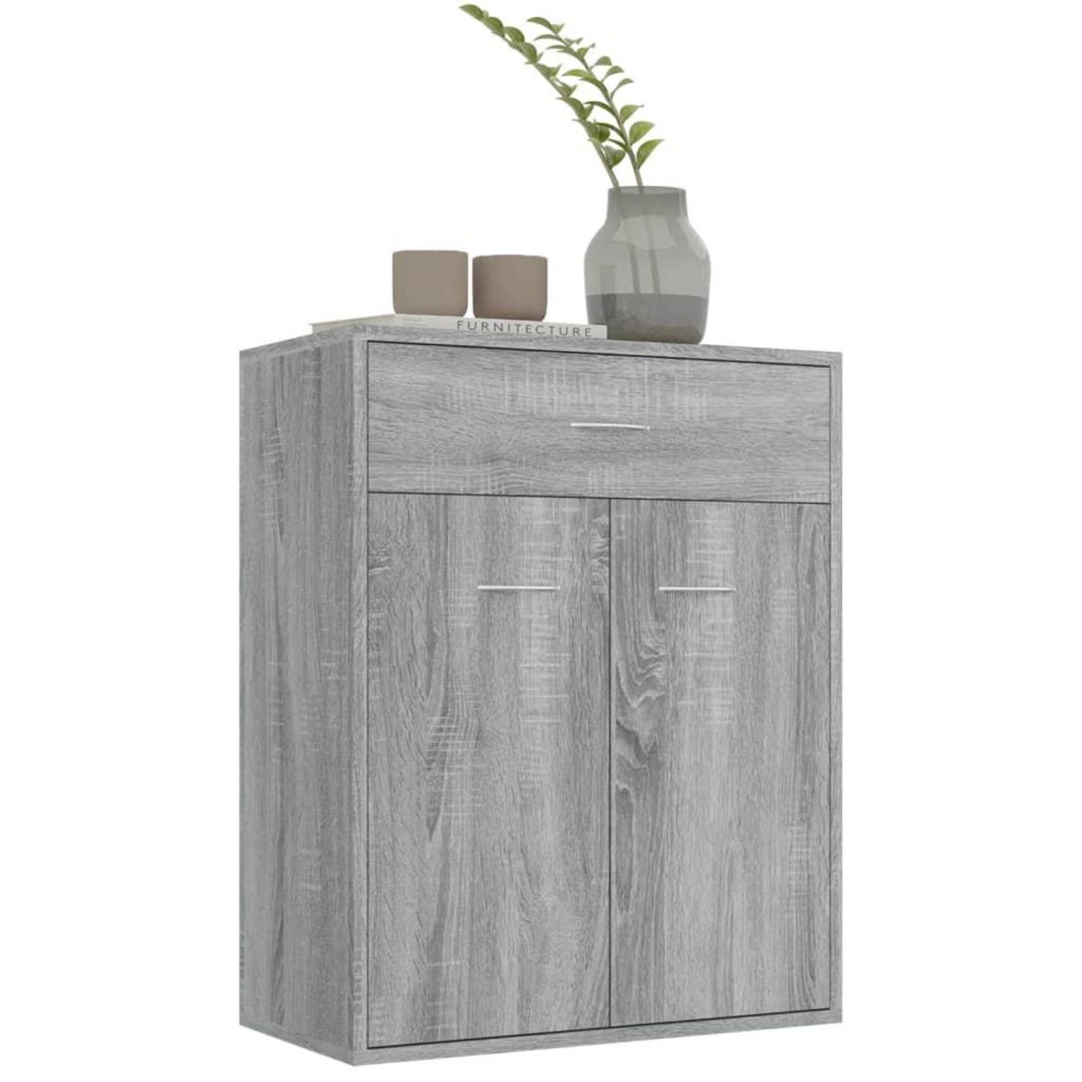 VIDAXL Buffet Sonoma gris 60x30x75 cm Bois d'ingenierie