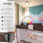 Voir la diapositive 2 : tectake Lit de voyage pour enfants peu encombrant pliable et réglable en hauteur marron