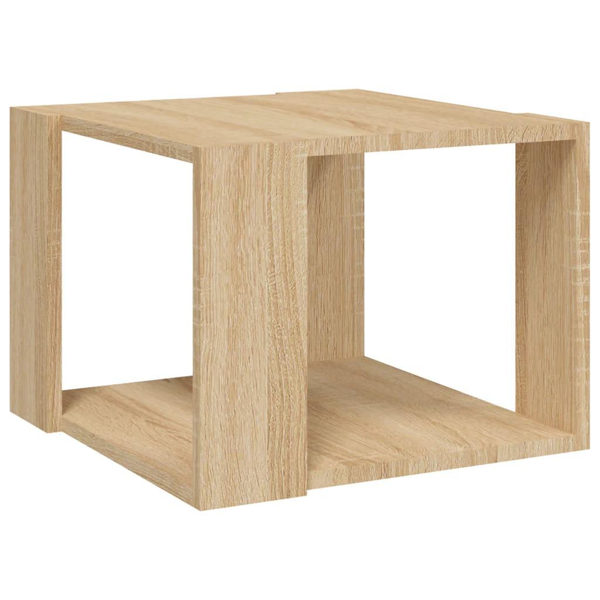 Voir la diapositive 2 : VIDAXL Table basse Chene sonoma 40x40x30 cm Bois d'ingenierie