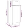 Voir la diapositive 6 : VIDAXL Armoire de salle de bain gris beton 32x34x90 cm
