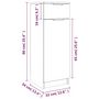 Voir la diapositive 6 : VIDAXL Armoire de salle de bain gris beton 32x34x90 cm