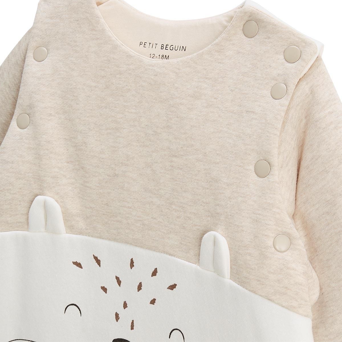 Petit Béguin Turbulette d'hiver avec pieds retroussables et manches amovibles Cracotte