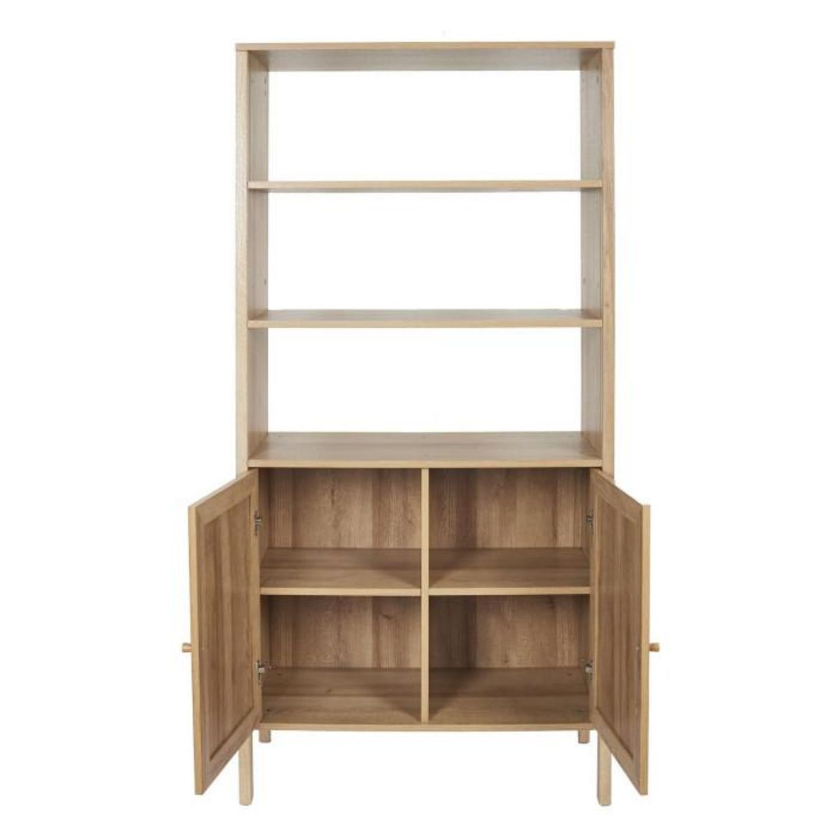Paris Prix Buffet 2 Portes en Bois  Bali  163cm Naturel