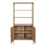 Voir la diapositive 2 : Paris Prix Buffet 2 Portes en Bois  Bali  163cm Naturel