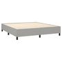 Voir la diapositive 4 : VIDAXL Sommier a lattes de lit avec matelas Gris clair 180x200cm Tissu
