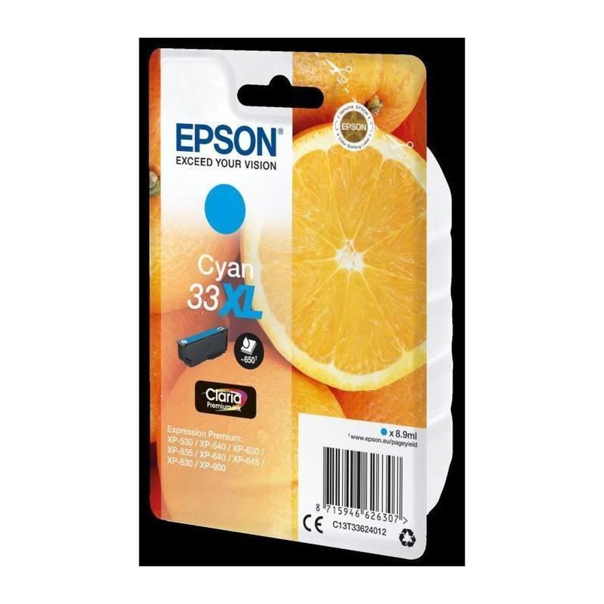 Voir la diapositive 2 : Epson EPSON Cartouche T3362 - Oranges - Cyan XL