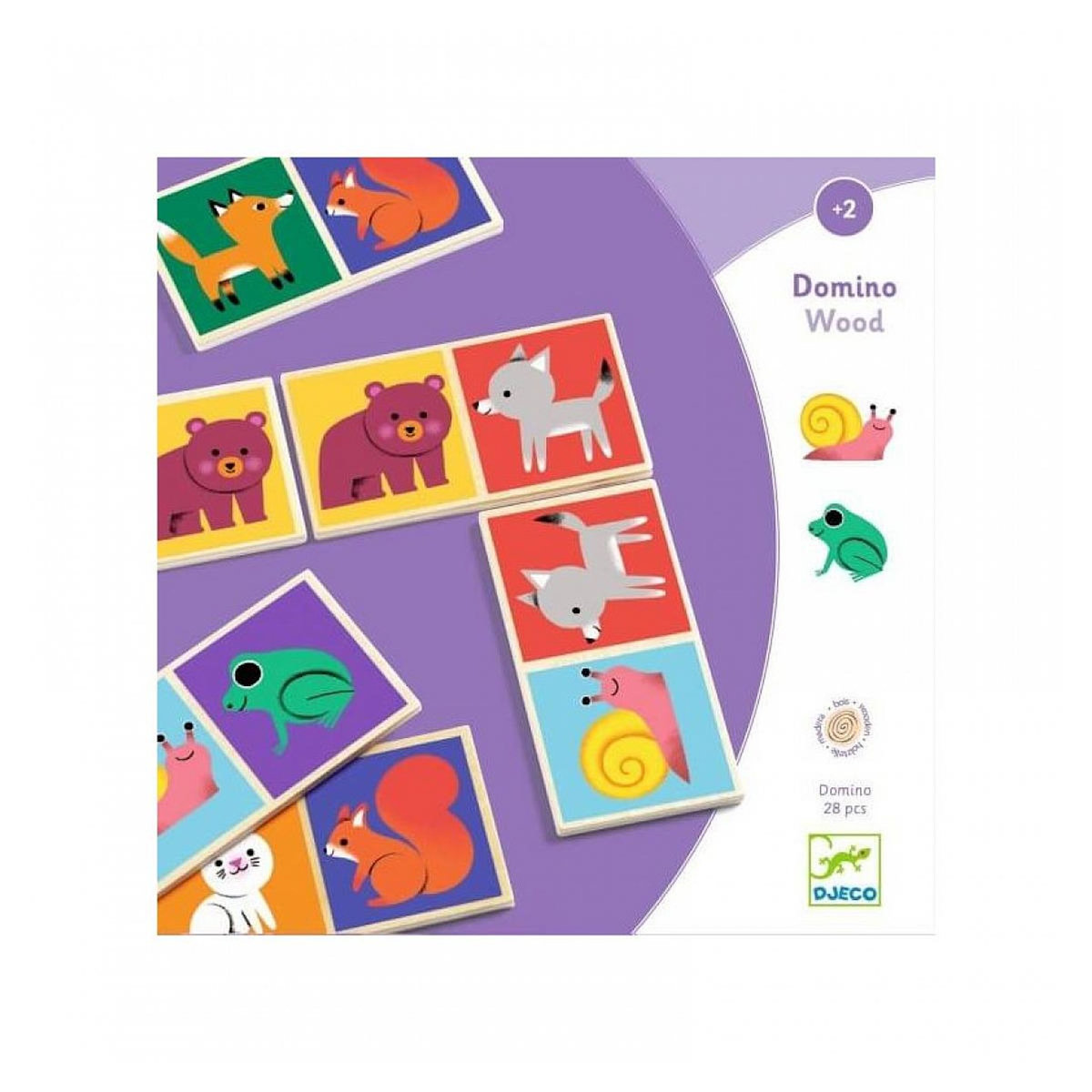 Djeco Jeu de dominos en bois -