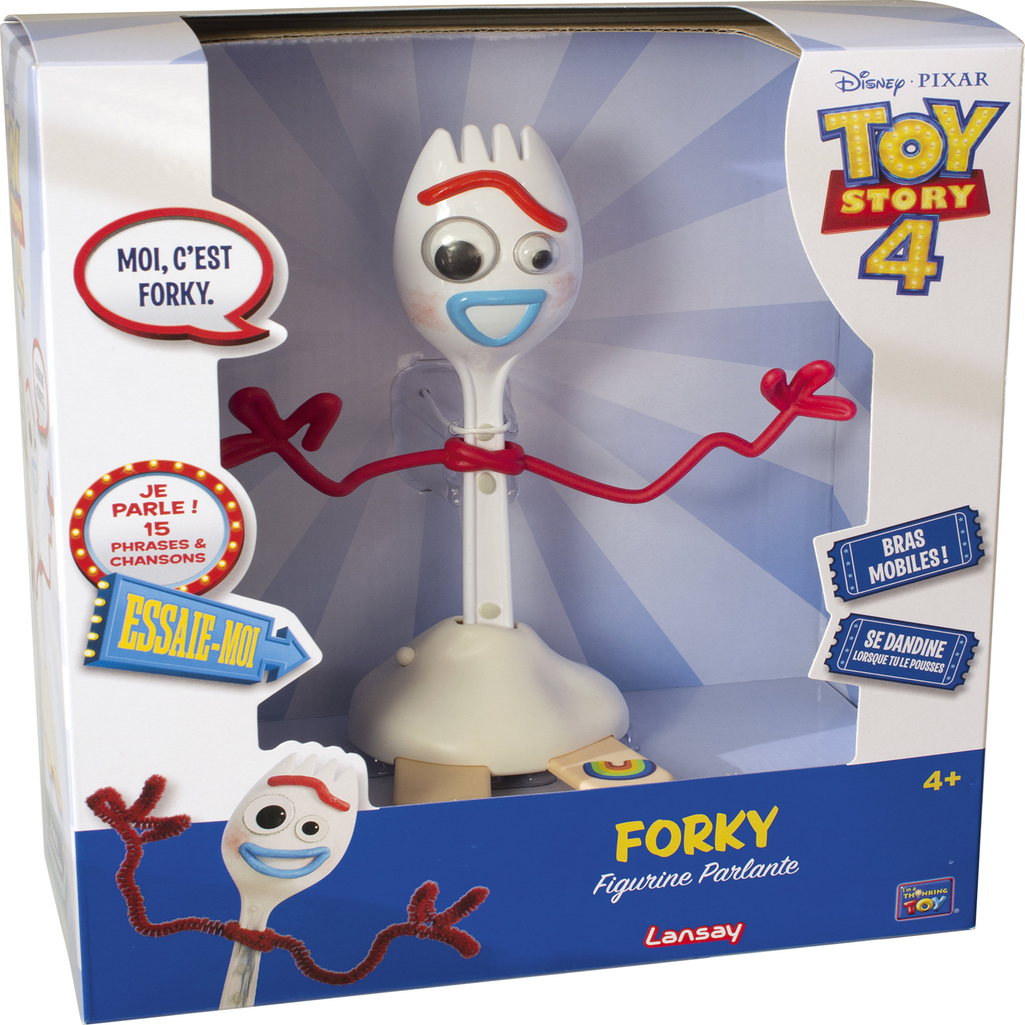 Voir la diapositive 2 : LANSAY Figurine parlante Toy Story 4 - Forky