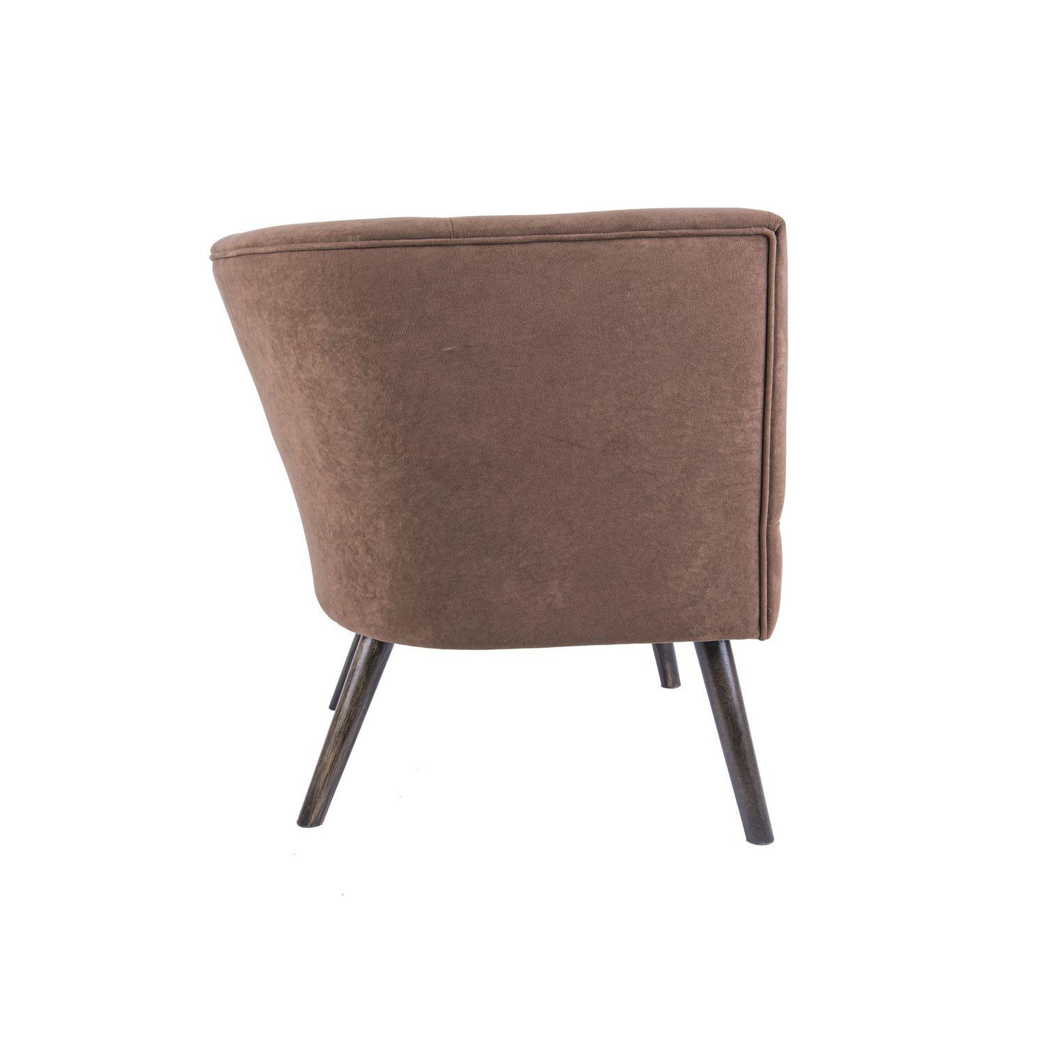 Voir la diapositive 3 : Leitmotiv Fauteuil de salon design velours Explicit
