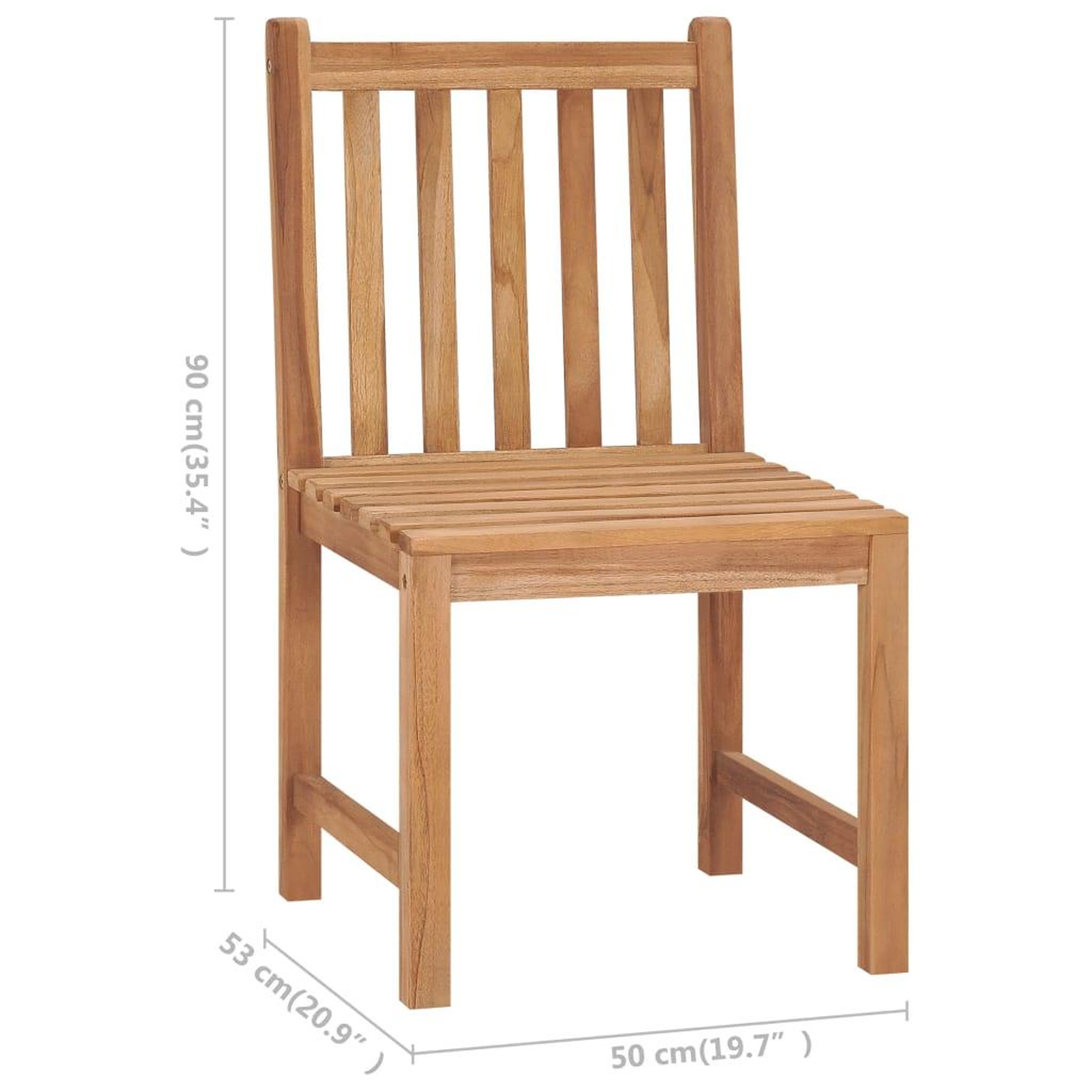 Voir la diapositive 6 : VIDAXL Chaises de jardin lot de 6 avec coussins Bois de teck massif