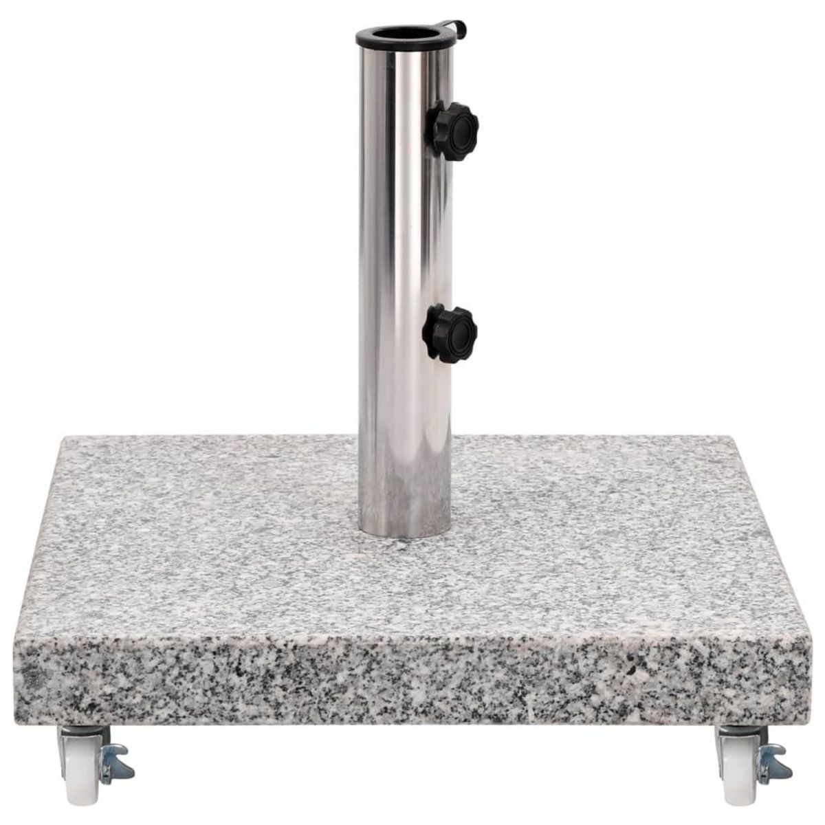 VIDAXL Socle de parasol Granite 30 kg Carre Gris