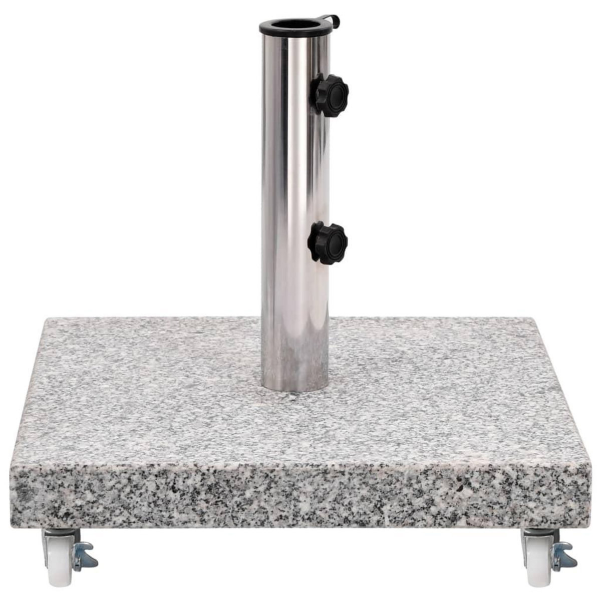 VIDAXL Socle de parasol Granite 30 kg Carre Gris