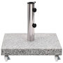 Voir la diapositive 2 : VIDAXL Socle de parasol Granite 30 kg Carre Gris