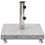 Voir la diapositive 2 : VIDAXL Socle de parasol Granite 30 kg Carre Gris